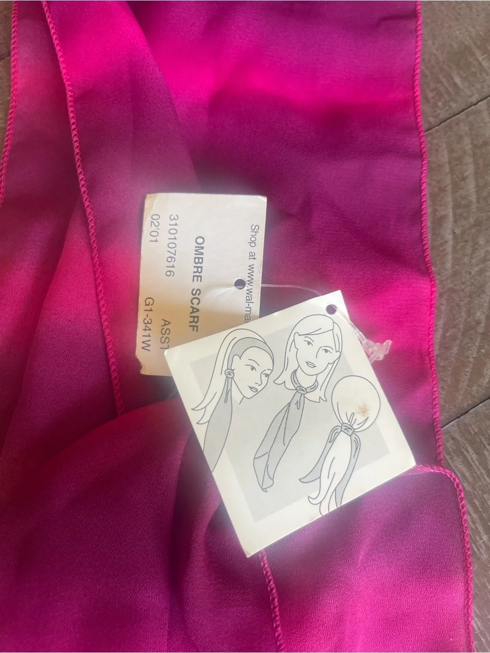 Silky Pink Ombre Scarf - Women Accessories